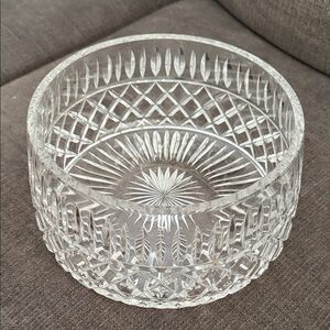 Cut Crystal Decorative Bowl - Clear Glass